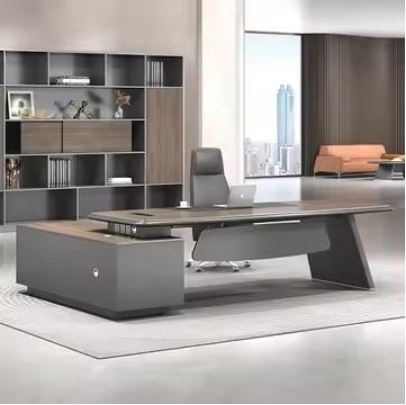 Bureau de Direction d’Angle – Élégance et Fonctionnalité