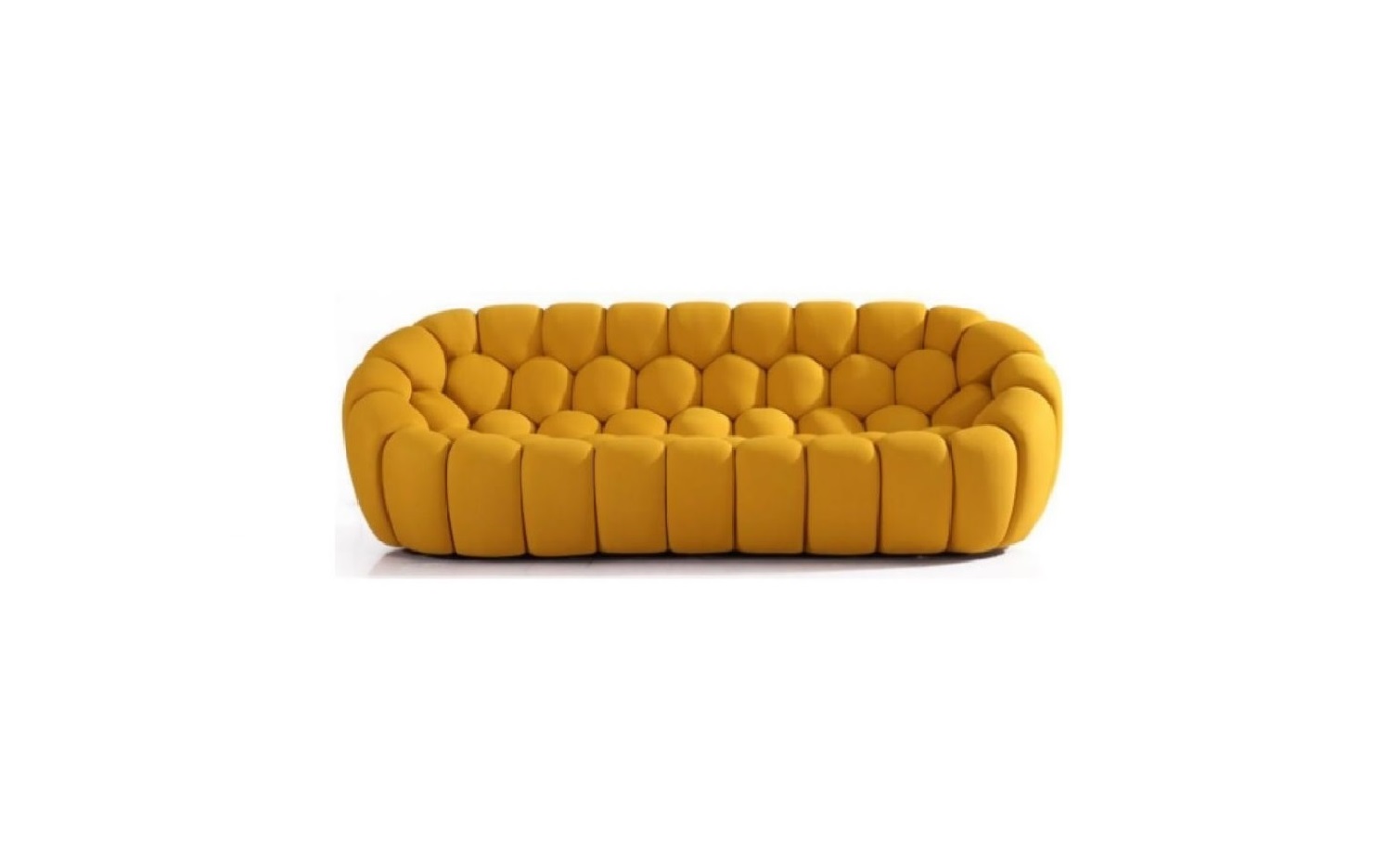 Canapé style Bubble ocre jaune – Design Moderne et Confort Absolu