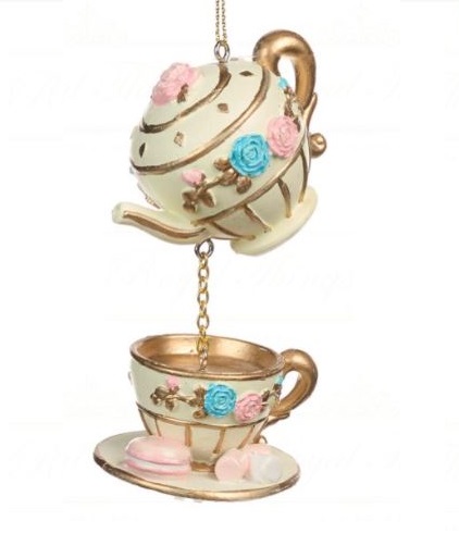 Ornement de Noël Alice in Candyland Teapot Dangling Cup – Goodwill M&G